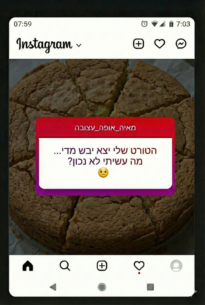 טיפים לאפיית טורטים - טורט יבש