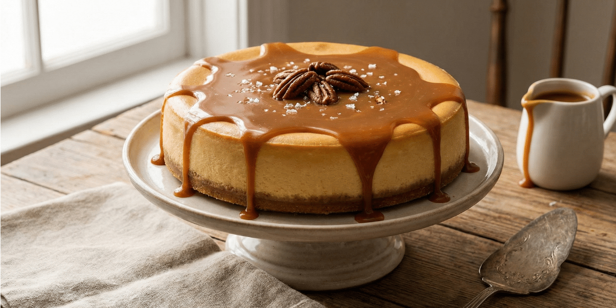 עוגת גבינה עם קרמל