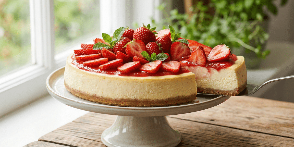 עוגת גבינה עם פירות