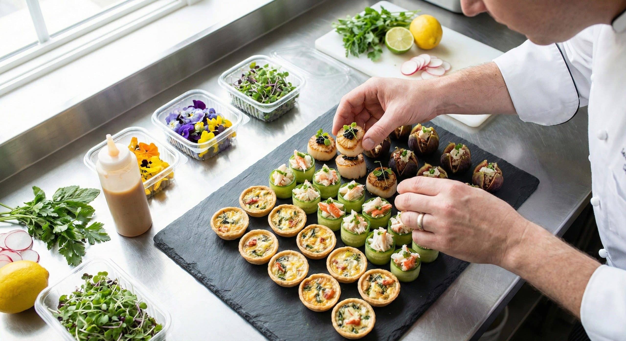 הכנת מגשי אירוח מקצועית