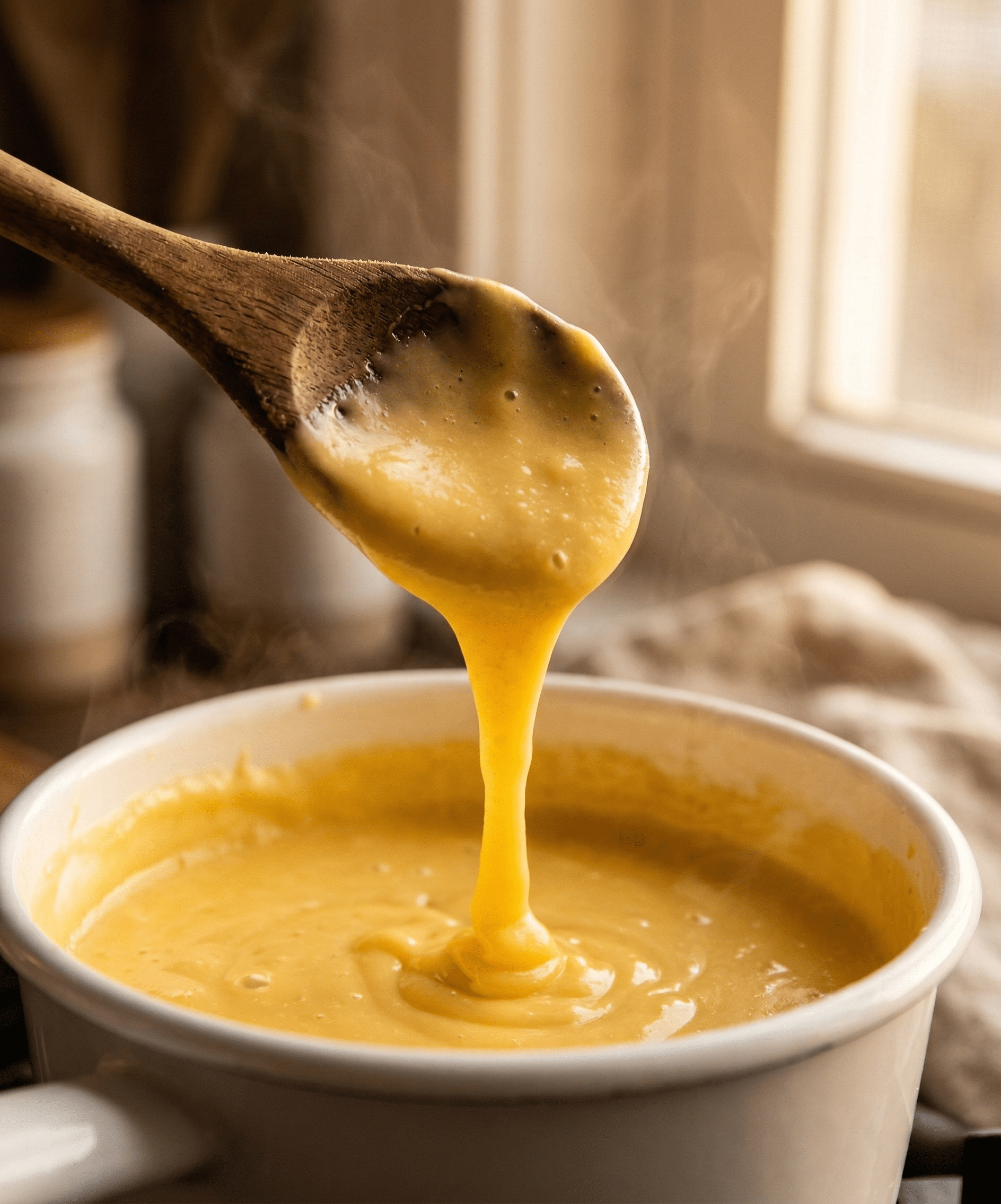 קרם אנגלז זורם מכף עץ – בדיקת מוכנות הקרם