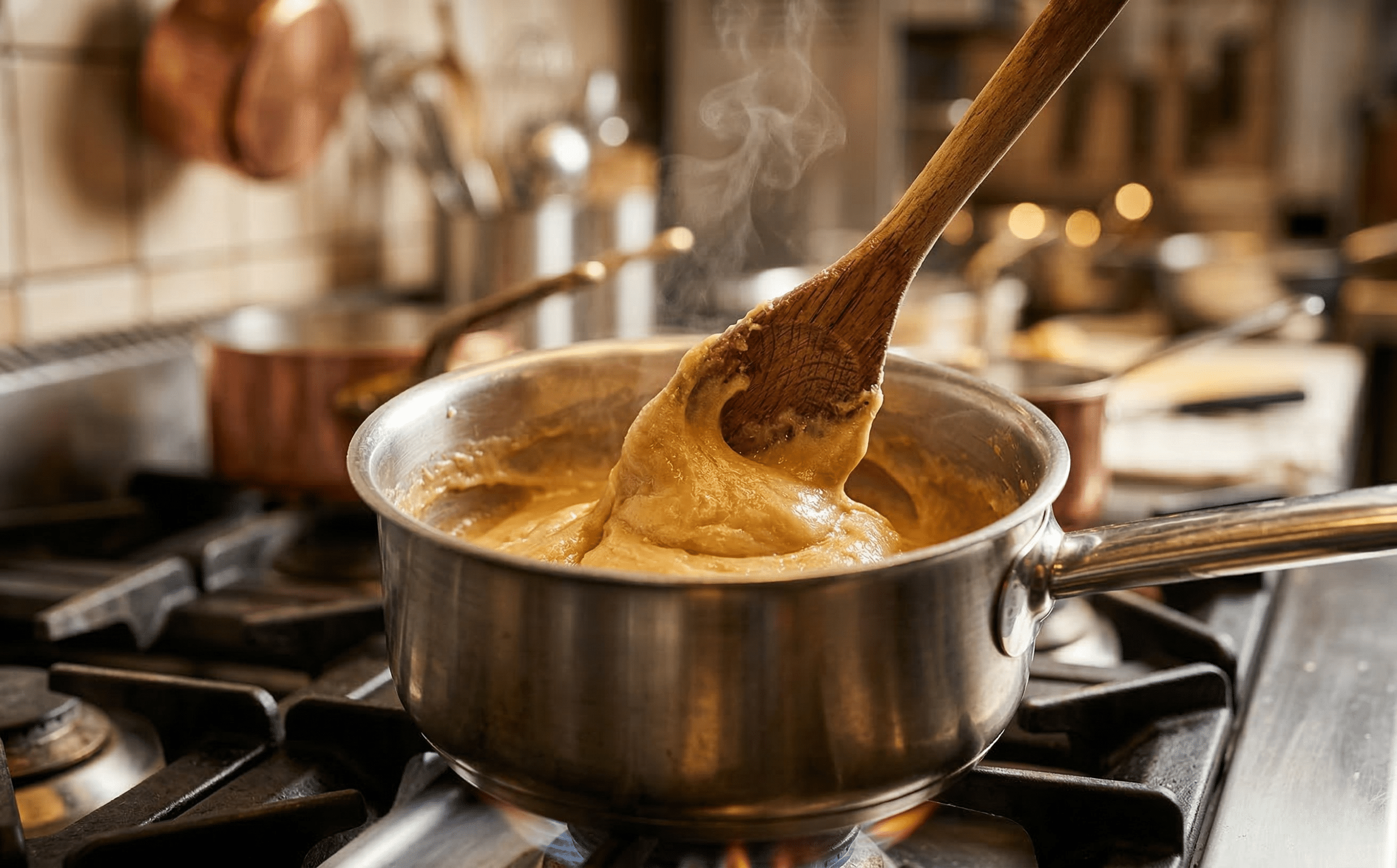 בישול בצק רבוך בסיר – שלב הייבוש